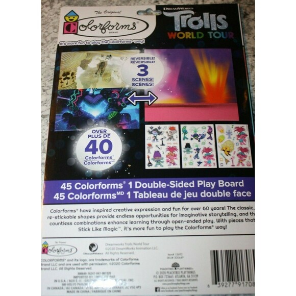 COLORFORMS TROLLS STICKER STORY ADVENTURE DREAMWORKS TROLLS *FREE SHIPPING* - Picture 2 of 2